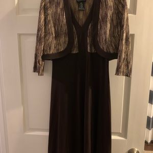 Long dress with matching jacket